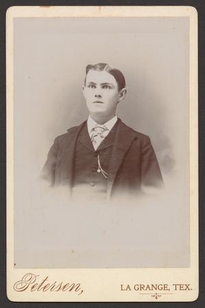 Primary view of object titled '[Photograph of a young clean shaven man]'.