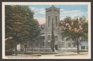 Primary view of object titled '[Postcard of Central Christian Church in Waco, Texas]'.