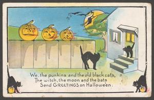 Primary view of object titled '[Halloween Postcard to John Todd Willis, Jr.]'.