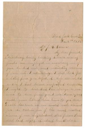 Primary view of object titled '[Letter from Emma Davis to John C. Brewer, December 8, 1878]'.