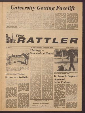Primary view of object titled 'Rattler (San Antonio, Tex.), Vol. 60, No. 3, Ed. 1 Tuesday, October 14, 1975'.