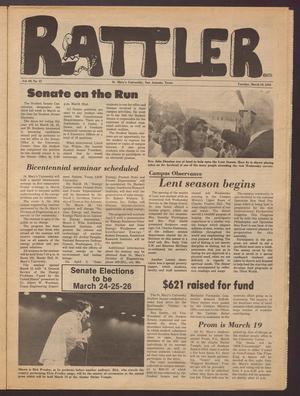 Primary view of object titled 'Rattler (San Antonio, Tex.), Vol. 60, No. 12, Ed. 1 Tuesday, March 16, 1976'.