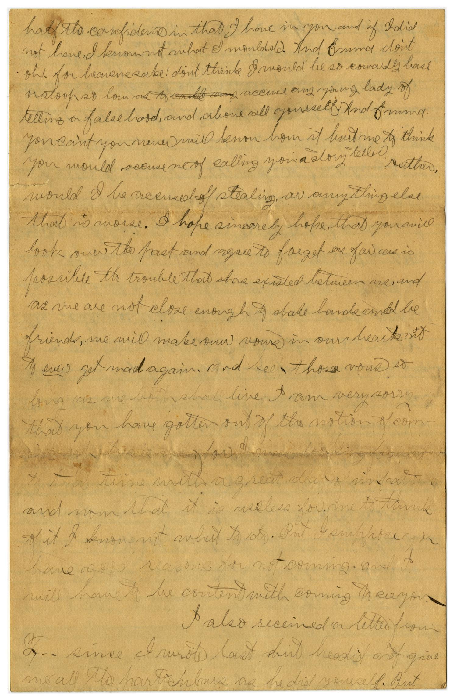[Letter from John C. Brewer to Emma Davis, April 21, 1879]
                                                
                                                    [Sequence #]: 3 of 6
                                                