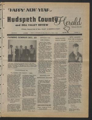 Primary view of object titled 'Hudspeth County Herald and Dell Valley Review (Dell City, Tex.), Vol. 28, No. 19, Ed. 1 Friday, December 28, 1984'.