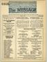 Journal/Magazine/Newsletter: The Message, Volume 3, Number 27, May 1949