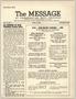Journal/Magazine/Newsletter: The Message, Volume 7, Number 1, September 1952