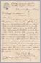 Letter: [Letter from Mark Marx to Joseph Nussbaum, January 25, 1887]