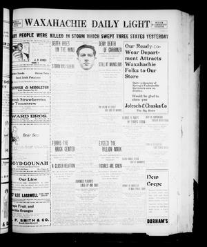 Primary view of object titled 'Waxahachie Daily Light (Waxahachie, Tex.), Vol. 20, No. 305, Ed. 1 Friday, March 14, 1913'.