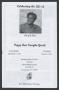 Pamphlet: [Funeral Program for Peggy Ann Vaughn Goode, March 21, 2015]