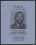 Pamphlet: [Funeral Program for Mr. Lee (Skeet) Gatlin, July 31, 2001]