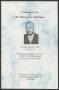 Pamphlet: [Funeral Program for Mr. Edward Otis Herff Street, March 3, 2003]