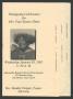 Pamphlet: [Funeral Program for Mrs. Faye Eunice Hines, January 30, 2002]