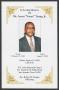Pamphlet: [Funeral Program for Mr. Aaron "Sonny" Young, Jr., August 14, 2009]