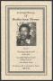 Pamphlet: [Funeral Program for Brother Isaac Thomas, July 28, 2011]