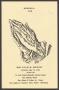 Pamphlet: [Funeral Program for Mrs. Lillie M. Whitney, May 16, 1992]