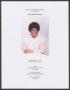 Pamphlet: [Funeral Program for Mrs. Annie B. Wheeler, October 29, 2011]