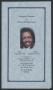 Pamphlet: [Funeral Program for Bernard William Gaskin, December 21, 2010]