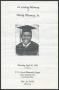 Pamphlet: [Funeral Program for Henry Mooney Jr., April 30, 1998]
