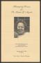 Pamphlet: [Funeral Program for Sis. Jimmie D. Aycock, June 9, 1998]