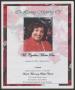 Thumbnail image of item number 1 in: '[Funeral Program for Ms. Cynthia Marie Bee, April 26, 2013]'.