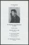 Pamphlet: [Funeral Program for Mr. Benjamin Logan Richardson "Mr. Bernie", Marc…