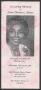 Pamphlet: [Funeral Program for Sister Thelma L. Prince, February 24, 1999]