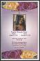 Pamphlet: [Funeral Program for Crystal Lorraine Davis, October 10, 2013]