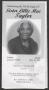 Pamphlet: [Funeral Program for Sister Lillie Mae Taylor, May 28, 2011]