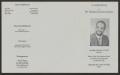 Thumbnail image of item number 3 in: '[Funeral Program for Mr. Michael Strauther Sanders, December 12, 1992]'.