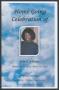 Pamphlet: [Funeral Program for Jean E. Williams, May 1, 2015]