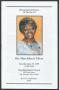Primary view of [Funeral Program for Mrs. Mary Johneva Toliver, June 20, 2009]