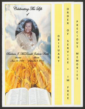 [Funeral Program for Barbara F. McDonald Jackson Smith, September 10, 2015]