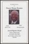 Pamphlet: [Funeral Program for Deacon Thomas Bowman, 2016]