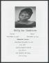 Primary view of [Funeral Program for Betty Sue Anderson, December 30, 2017]