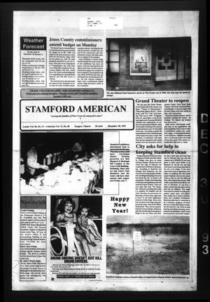 Primary view of object titled 'Stamford American (Stamford, Tex.), Vol. 71, No. 40, Ed. 1 Thursday, December 30, 1993'.