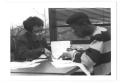 Photograph: [Photograph of Johnnie Walker and a Student]