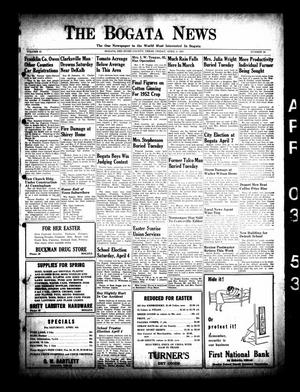 Primary view of object titled 'The Bogata News (Bogata, Tex.), Vol. 41, No. 24, Ed. 1 Friday, April 3, 1953'.
