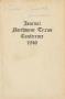 Thumbnail image of item number 1 in: 'Journal of the Northwest Texas Annual Conference, the Methodist Church: 1946'.