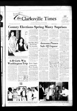 Primary view of object titled 'The Clarksville Times (Clarksville, Tex.), Vol. 107, No. 24, Ed. 1 Thursday, April 12, 1979'.