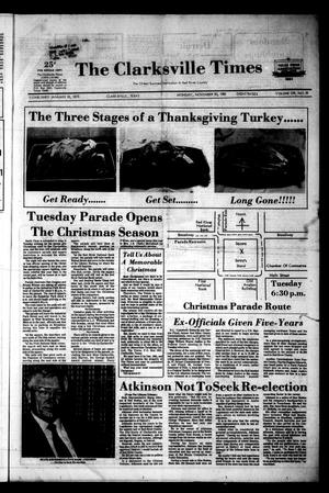 The Clarksville Times (Clarksville, Tex.), Vol. 109, No. 91, Ed. 1 Monday, November 30, 1981
