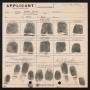 Thumbnail image of item number 2 in: '[Herman F. Fuchs FBI fingerprint file]'.
