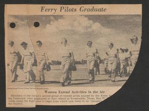 Primary view of object titled '[Clipping: Ferry Pilots Graduate]'.