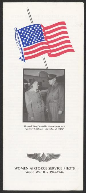 Primary view of object titled 'Women Airforce Service Pilots World War II - 1942-1944'.