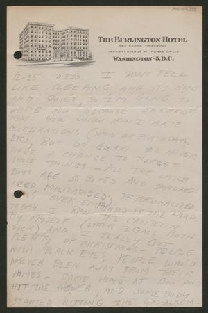 Primary view of object titled '[Letter from Cornelia Yerkes, December 25, 1945?]'.