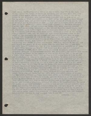 Primary view of object titled '[Letter from Cornelia Yerkes, October 24, 1943]'.