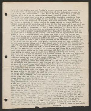 Primary view of object titled '[Letter from Cornelia Yerkes, December 1942?]'.