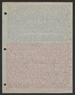 Primary view of object titled '[Letter from Cornelia Yerkes, September 10-11, 1945?]'.