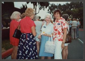 Primary view of object titled '[Gayle Snell and other WASP veteran with crowd]'.