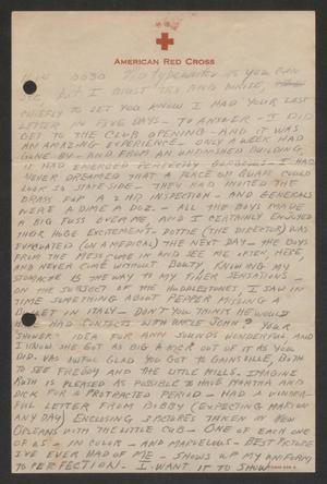 Primary view of object titled '[Letter from Cornelia Yerkes, November 14, 1945]'.