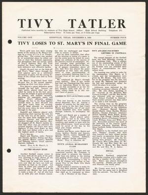 Primary view of object titled 'Tivy Tattler, Volume 1, Number 4, December 8, 1924'.